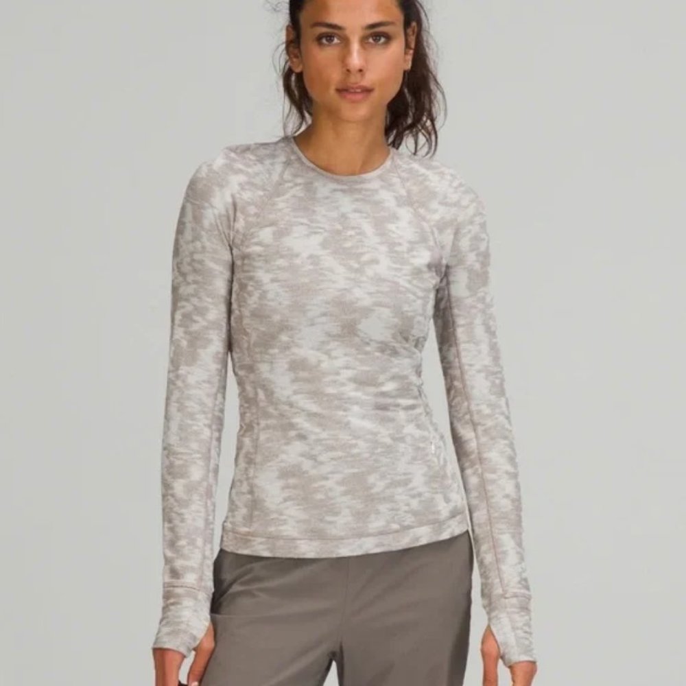 Lululemon It's Rulu Run Long Sleeve Shirt Camo. Worn once EUC